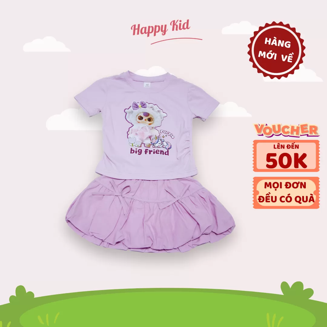 Set Áo Váy BabyThree Cho Bé Gái
