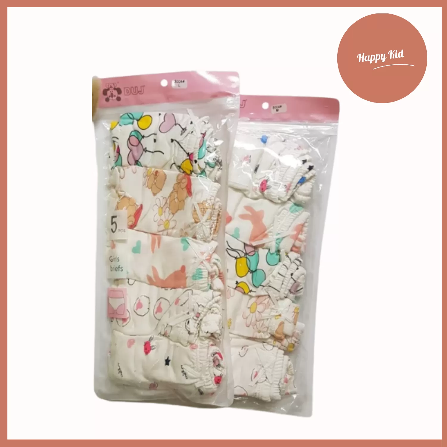 Set 5 Quần Lót Cotton Cho Bé Gái