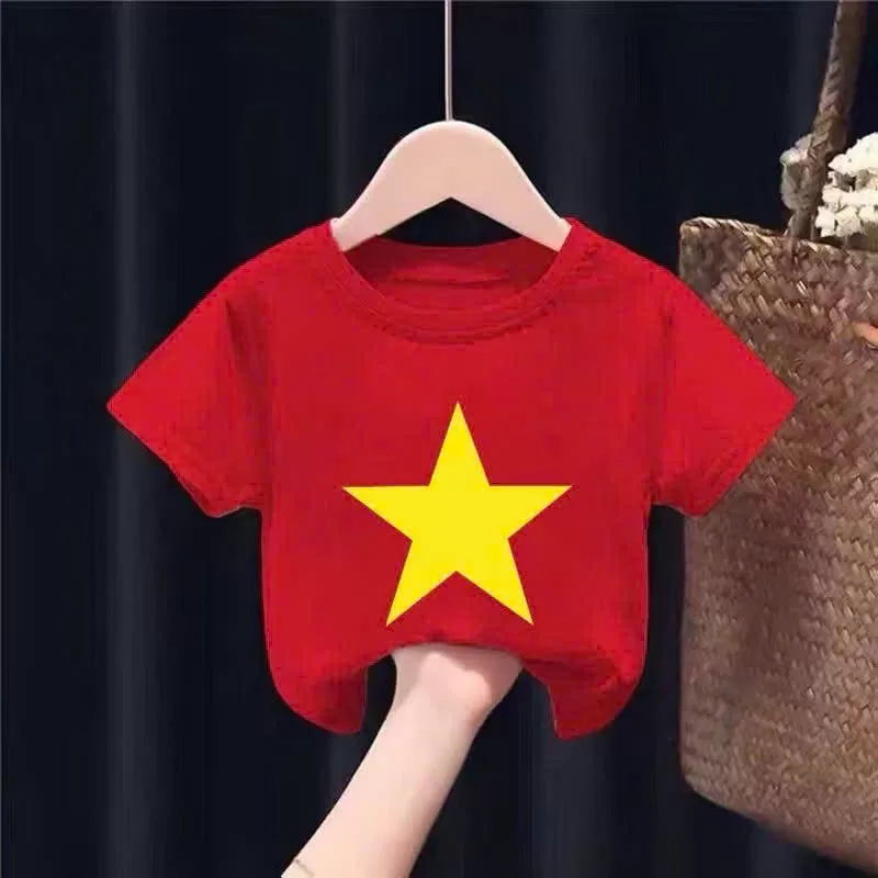 Áo Cờ Đỏ Sao Vàng Trẻ Em & Người Lớn