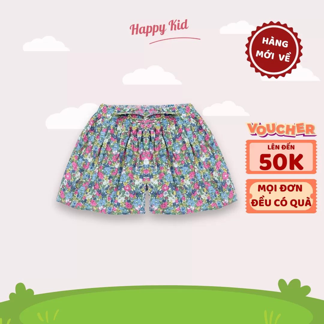Quần Đùi Cho Bé Gái Chất Liệu Cotton Thoáng Mát