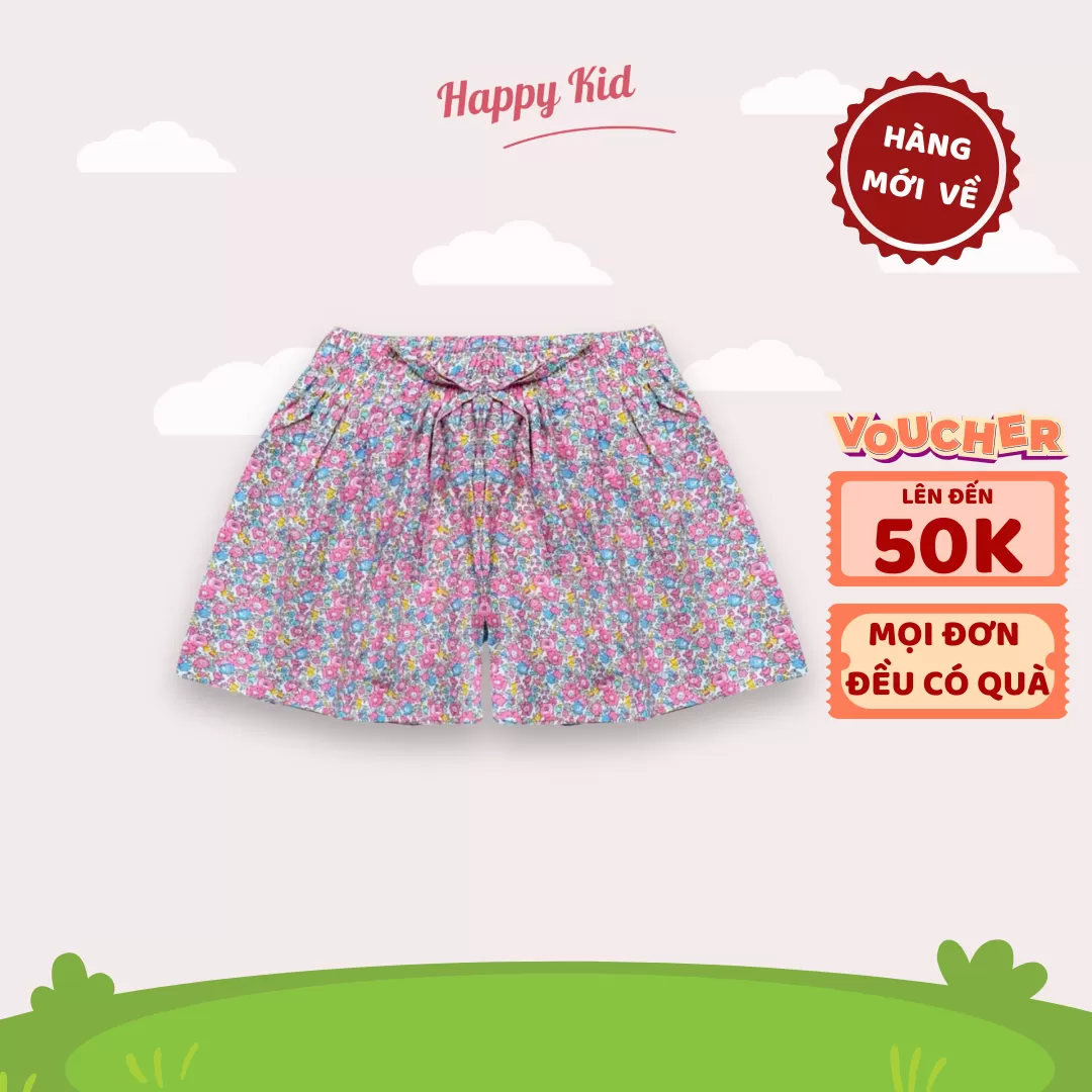 Quần Đùi Cho Bé Gái Chất Liệu Cotton Thoáng Mát