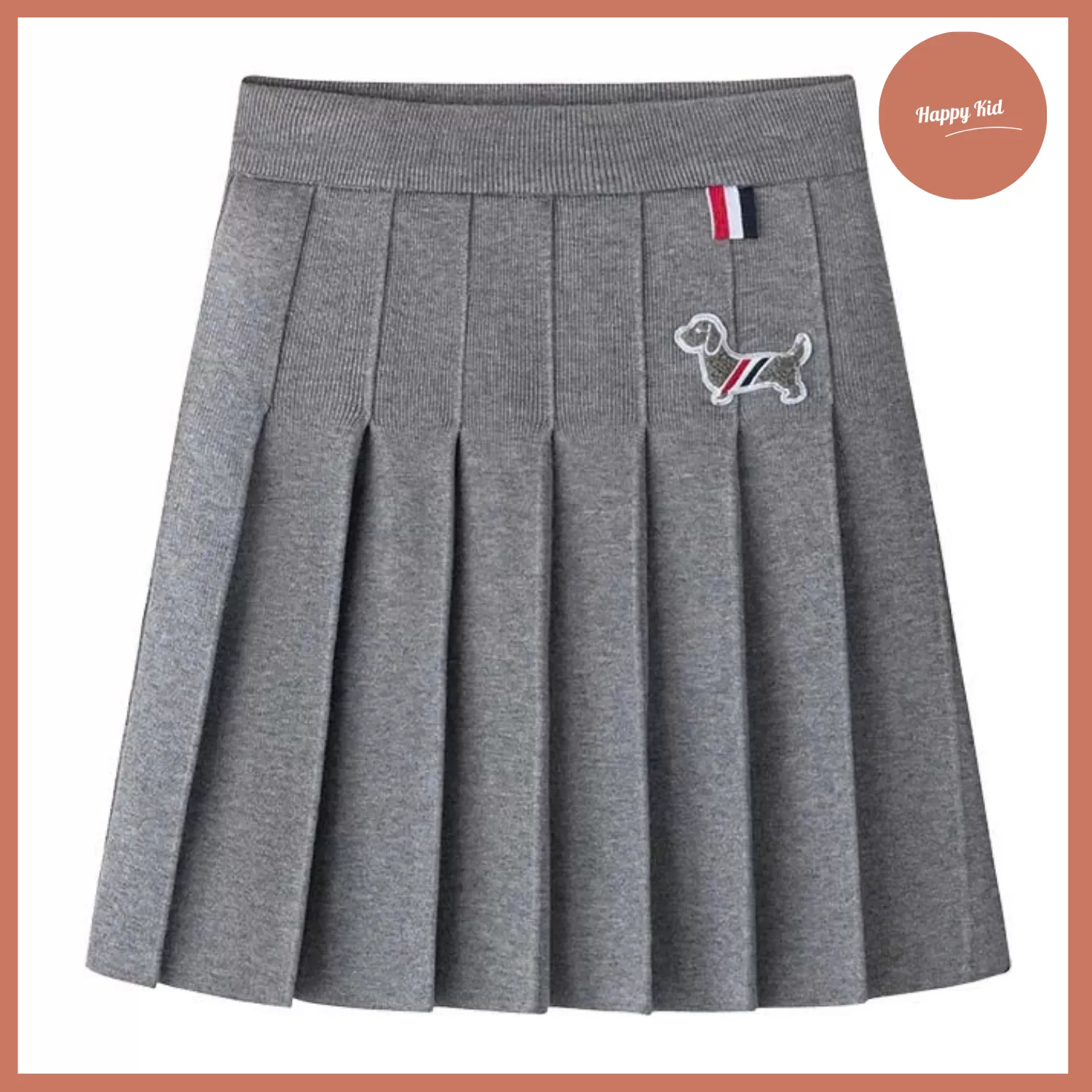 Chân Váy Xếp Ly Xám