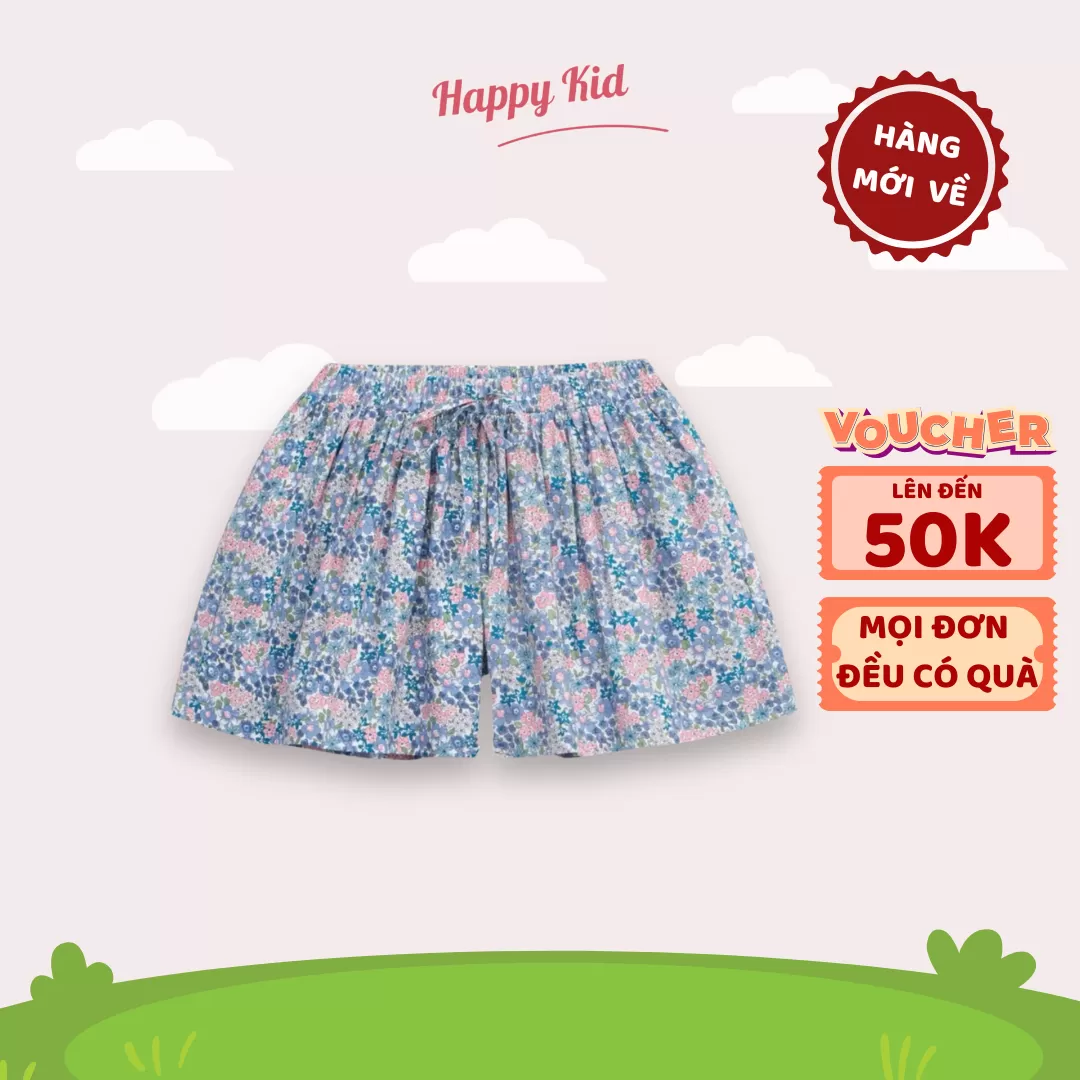 Quần Đùi Cho Bé Gái Chất Liệu Cotton Thoáng Mát