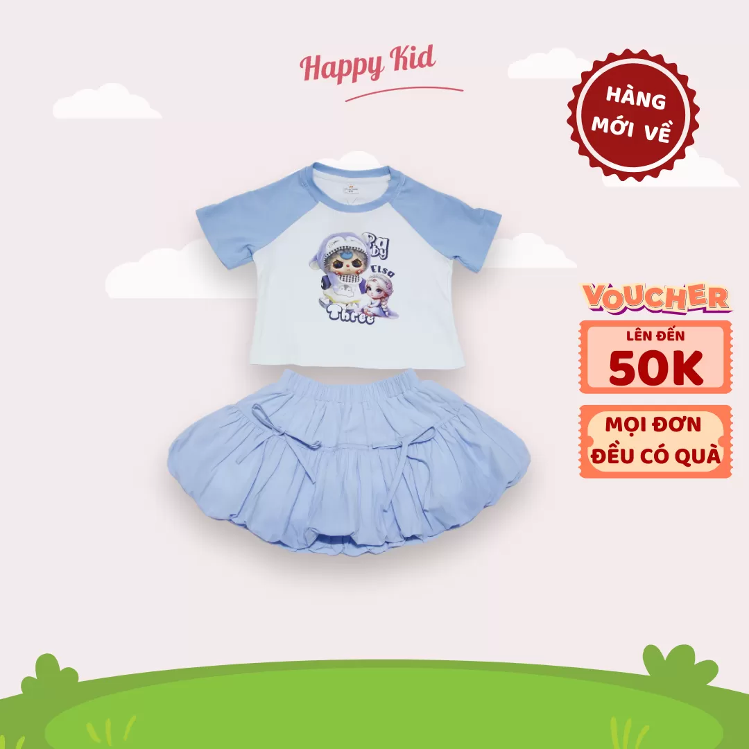 Set Áo Váy BabyThree Cho Bé Gái