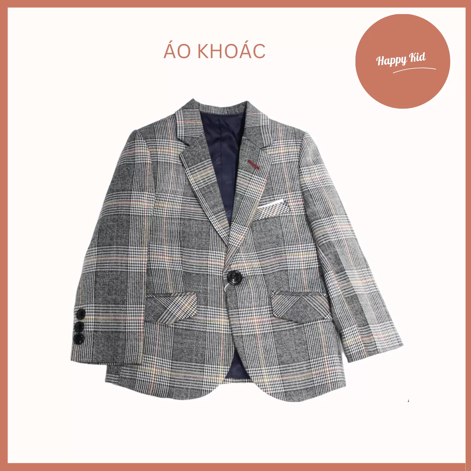 Bộ Vest Kẻ Sọc Cao Cấp 3 Chi Tiết Cho Bé Trai