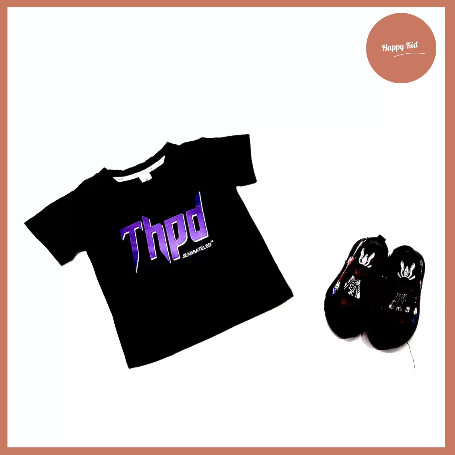 Áo Phông Đen Họa Tiết THPD