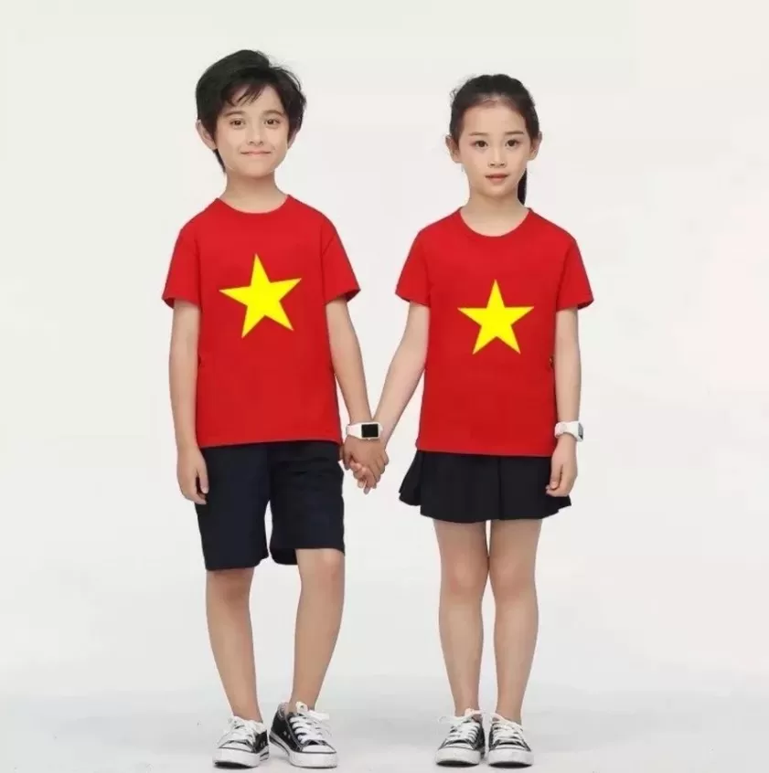 Áo Cờ Đỏ Sao Vàng Trẻ Em & Người Lớn